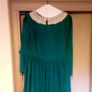 Vintage 1980’s Laura Ashley Dress with Lace Collar US Size 10